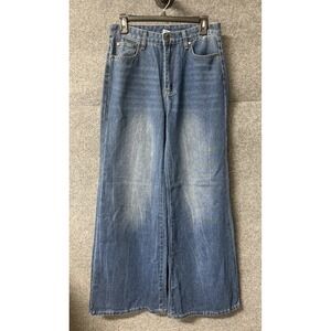 U Jeans Los Angeles Women 5 High Rise Jeans NWT Wide Leg Hobo Boutique R18